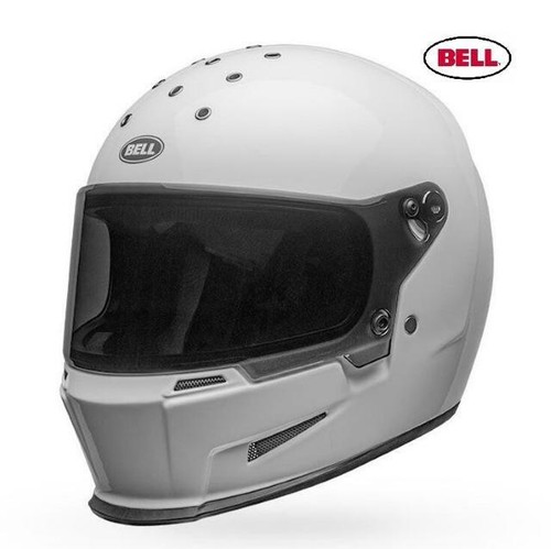 CASCO MOTO INTEGRALE IN FIBRA DI VETRO BELL ELIMINATOR BIANCO LUCIDO | eBay