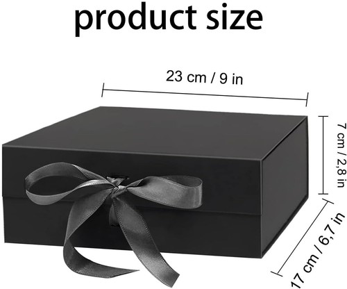 Magnetische Geschenkkarton mit Deckel, Geschenkbox mit Schleife, Wiederverwen... - Bild 3 von 9