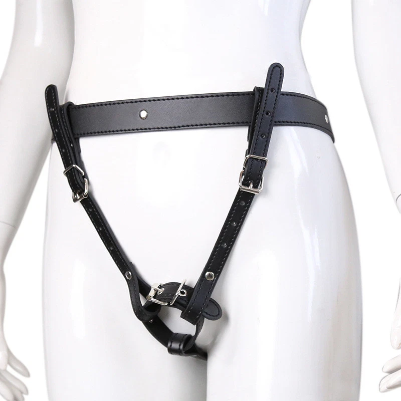PU Faux Leather Orgasm Belt Female Chastity Belt Style Two - Image 2 of 4