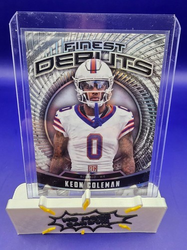 2024 Topps Finest - Debut Keon Coleman #D-9 Refractor (RC)