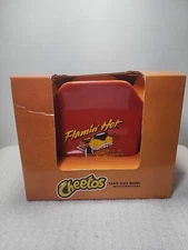 Cheetos "Flamin Hot" Take Out Ramen Noodle Bowl W Chopsticks Square Bowl  New