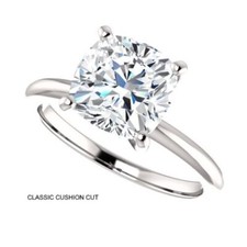 1.10 Carat (6mm) Moissanite Forever Classic Solitaire Ring (Charles & Colvard) 