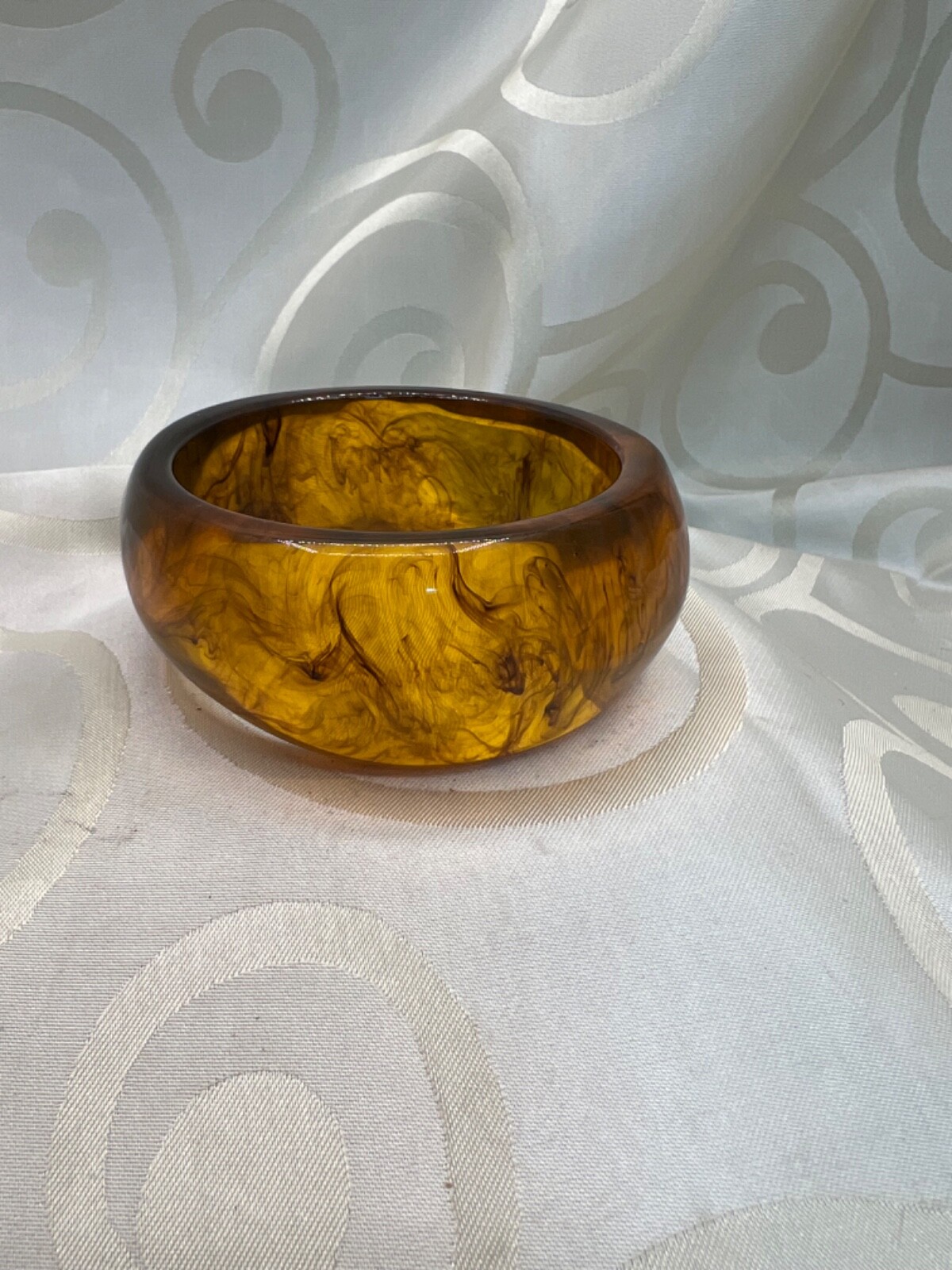 Root Beer Bangle Bakelite lookalike - image 7