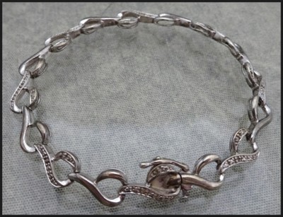70's vintage silver925 necklace＆bracelet 925 Sterling Silver Vintage Abstract Sculpted Detail Chain