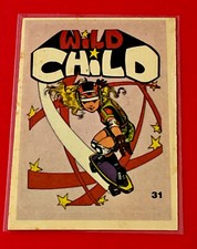 1978 Donruss All-Pro Skateboard Wild Child/David Andrews #31 EX Error Cut