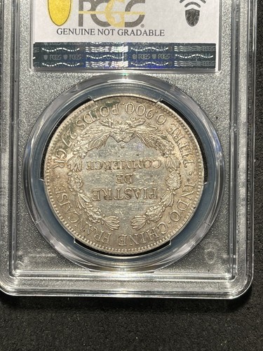 F052 FRENCH INDO-CHINA. 1921-H Piastre silver Lec-297. PCGS AU Details - Picture 4 of 7