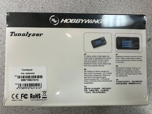 Hobbywing Tunalyzer Brushless Motor Tester HWI30504003 NEW!! - Picture 3 of 7