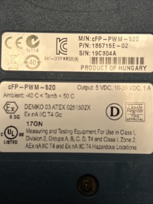 National Instruments cFP-PWM-520 8-Channel PWM Output Module - Working Pull