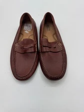 Johnston & Murphy Mens Driving Moccasin Leather Loafers With Rubber Soles Sz 10