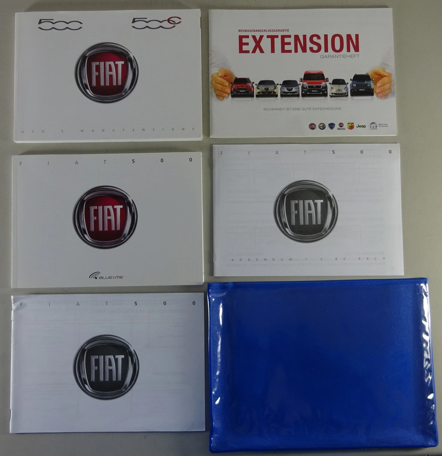 Fiat 500 500 C Owner Manual Set Petrol Diesel Stand 10/2014