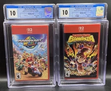 Mario Kart World & Donkey Kong Bananza CGC 10 A++ Perfect Switch Factory Sealed