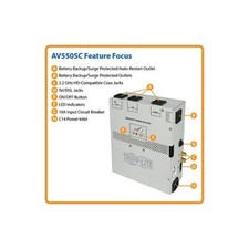 Eaton Electrical - AV550SC - Eaton Tripp Lite Series 550VA Audio/Video Backup