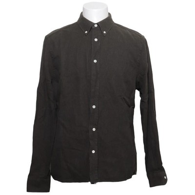 Asket, Businesshemd, Größe: L, The Flannel Shirt, Grün, Bio-Baumwolle #71V