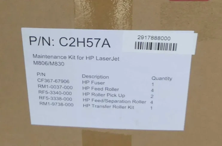 HP C2H57A Maintenance Kit für HP LaserJet M806 M830 Drucker Wartungskit NEU