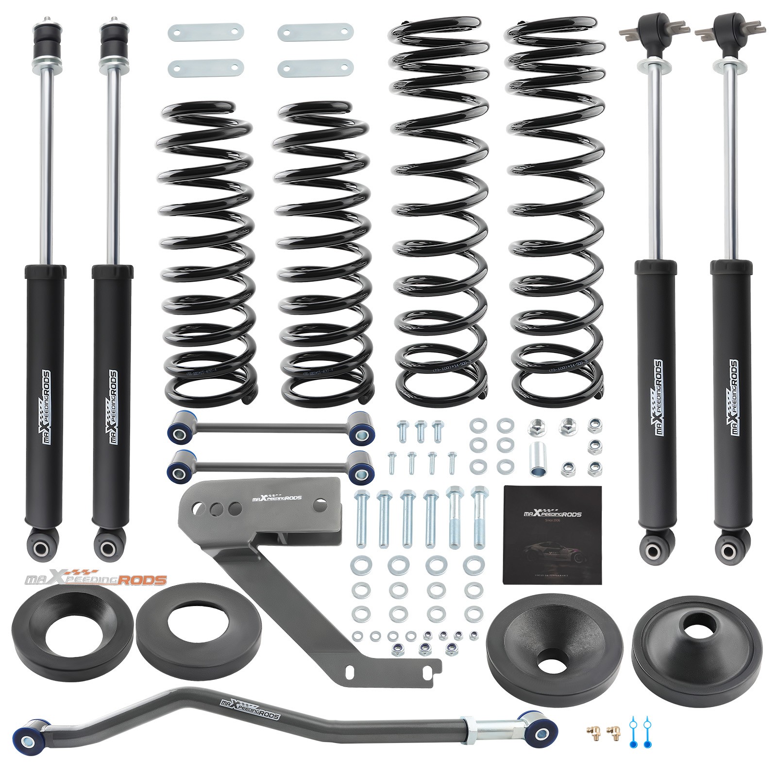 3.25 inch Suspension Lift Kit For Jeep Wrangler JK Unlimited 2007-2018 thumbnail 4
