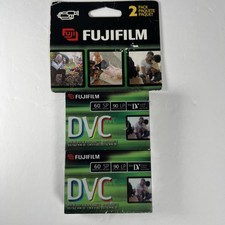 New 2-Pack Fujifilm DVC Mini DV Digital Videocassette 60min SP 90min LP