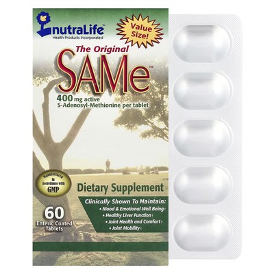 NutraLife SAMe 400 mg 60 Tabs Mood Support
