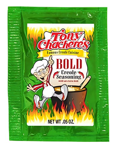 Tony Chachere's Bold kreolisches Gewürz 0,05 Unzen Päckchen, 1000 Stück