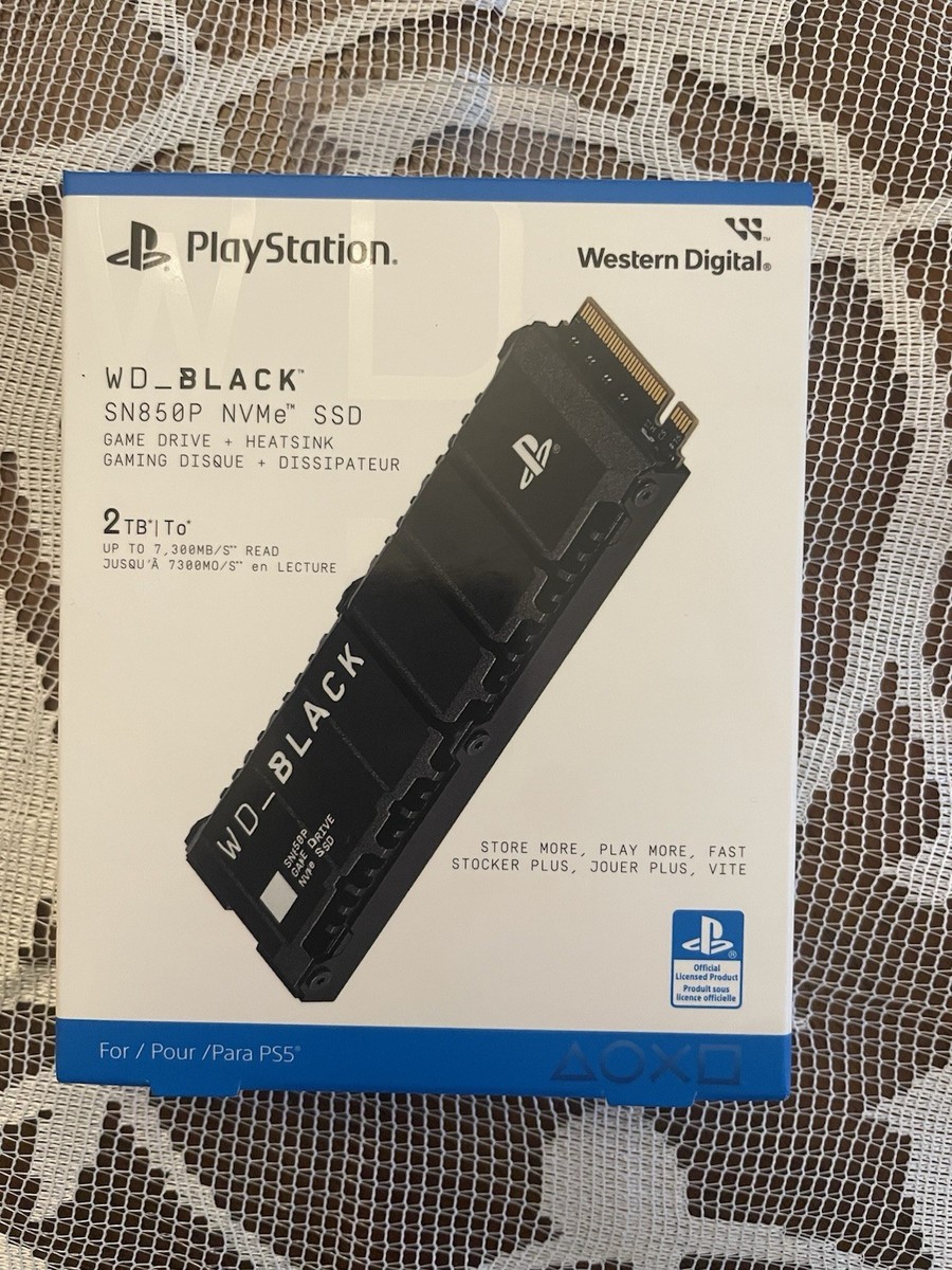 WD SN850P 2TB M.2 PCIe NVMe SSD for PlayStation 5 (WDBBYV0020BNC