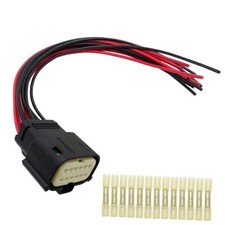 12 Pin Headlights Halogen Wiring Harness Connector Pigtail Plug Compatible