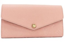 Louis Vuitton Monogram Empreinte Portefeuille Sarah Bifold Long Wallet Rose Poud