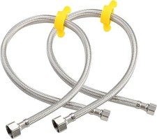 32-Inch Faucet Connector Flexible Hose Stainless Steel Braided Supply Line 1/2"