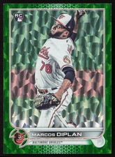 Marcos Diplan 2022 Topps Green Foilboard #517 #/499 - Baltimore Orioles
