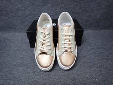 NEW Valentino Sela Platinum Italian Sneaker Copper Women's Size 6.5 SS91