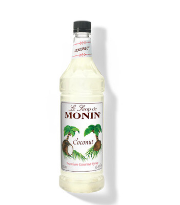 Monin Coconut Syrup 1 Liter Plastic Bottle