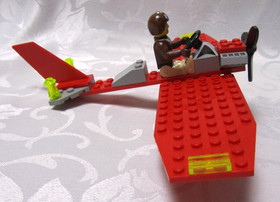 VINTAGE LEGO 4615 JACK STONE RED RECON FLYER 2002 RETIRED USED