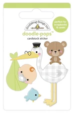 Doodlebug Doodle-Pops 3D Stickers-Special Delivery