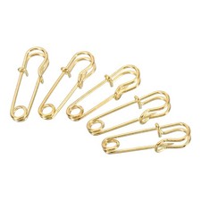 50Pcs Safety Pins 1.06 Inch Large Metal Sewing Pins Gold Tone