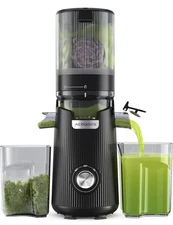 ACOQOOS Juicer Machines 5.3 Wide Chute for Whole Fruit and Vegetable 1.8L Black