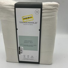 Threshold Twin Organic Sheet Set Sour Cream 1...