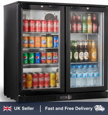 OLI 2 Door Commercial Back Bar Bottle Cooler Glass Display Fridge