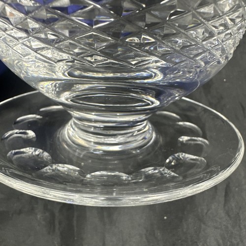 Vintage WATERFORD Crystal Colleen Footed Dessert Grapefruit Bowl No Chips - Picture 15 of 21