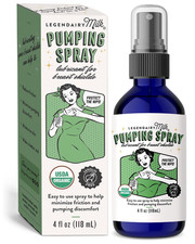 Legendairy Milk Pumping Spray 4oz Organic Breast Pump Lubricant Vegan