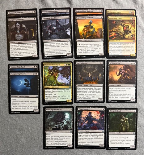 MTG Foundations Black Creature Lot 16 Vampires Zombies Demons FDN
