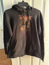 Slipknot Black Faded Hoodie Sweatshirt Adult M Medium