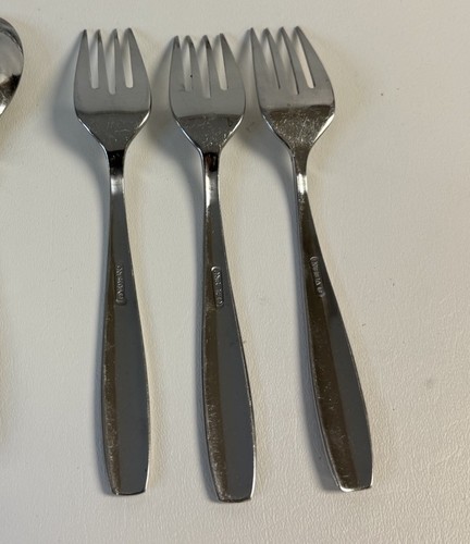 Oneida Bristol EVERDALE 49 Pc Satin Stainless Flatware Set Lot - Excellent! - Picture 11 of 15