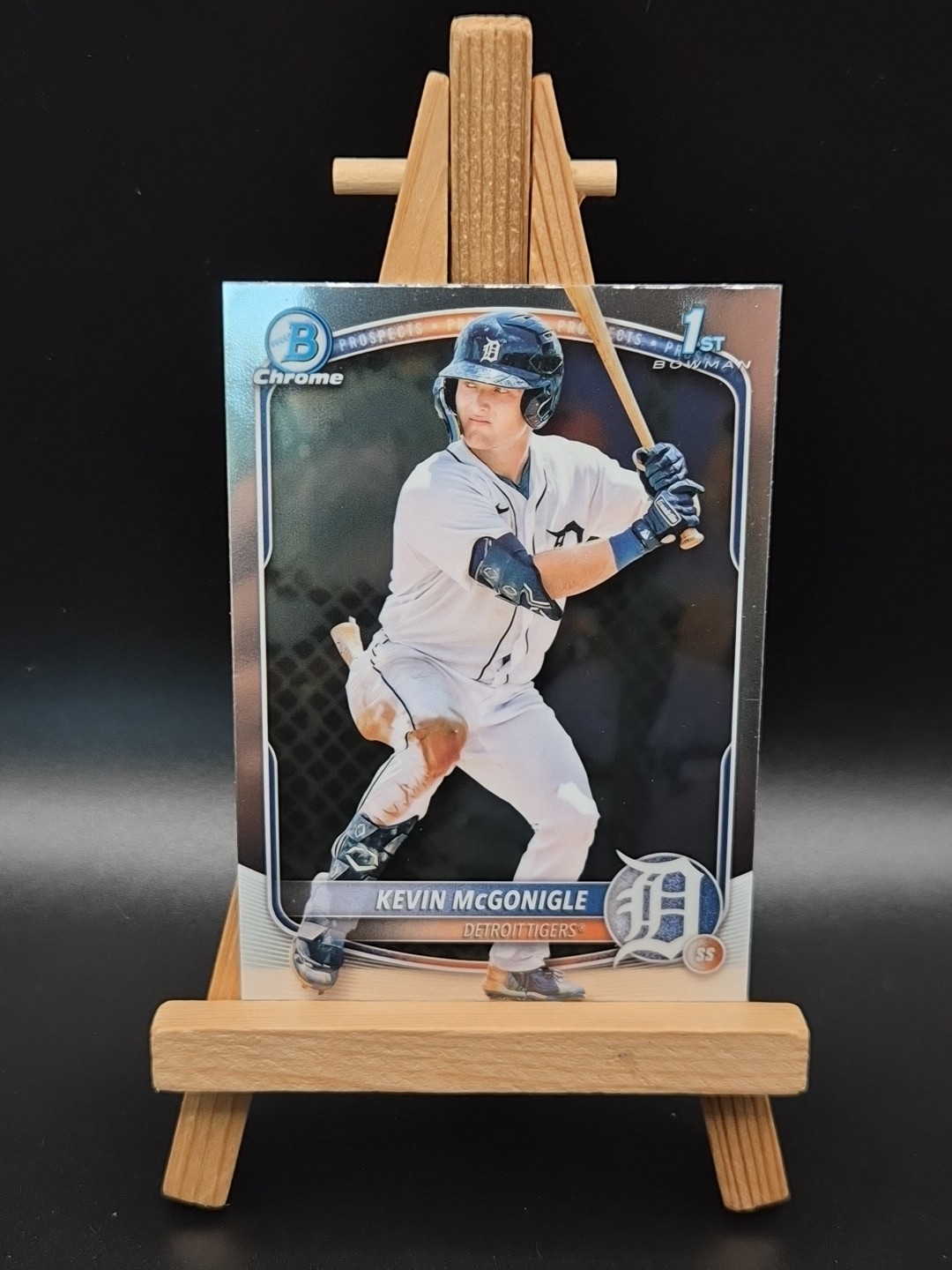 2025 Bowman Chrome #BCP-79 Kevin McGonigle 1st Chrome Base Detroit Tigers Card