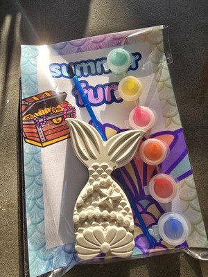 Kids Summer Painting Plaster Craft Kit Starfish Mermaid Tail