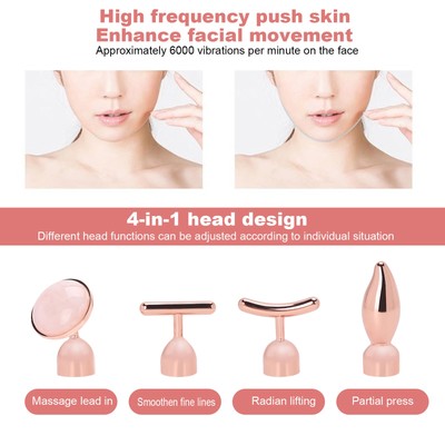 4 In 1 MultiFunctional Facial Massager Vibration Face Lifting Tightening Mas URS