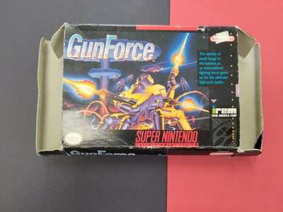 Gunforce SNES (Super Nintendo Entertainment System, 1993) Box Only | No Game