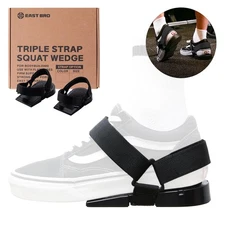 Squat Shoes Wedge Block | Weightlifting Heel Elevation | Calf Stretcher, Bulg...