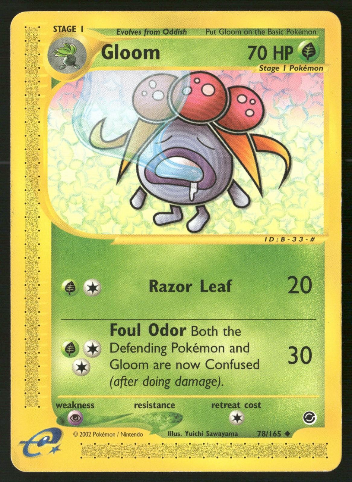 Gloom 78/165 Uncommon Expedition Base Set Pokemon MP