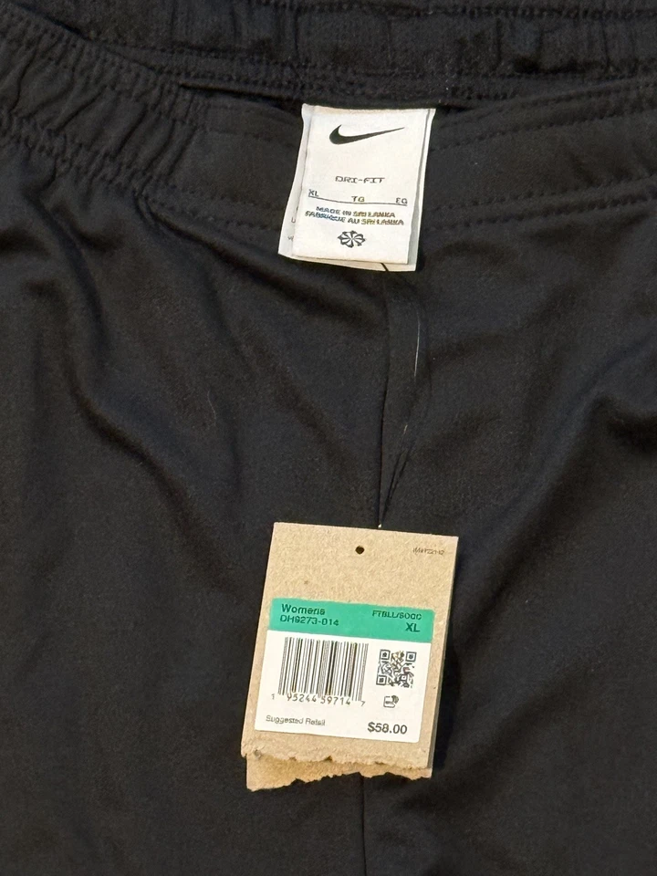 Pantalones de correr Nike para mujer XL negros DH5183-419 Swoosh pista atléticos nuevos $55 Foto 3 de 4