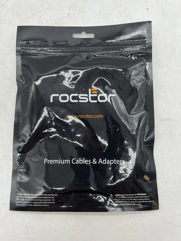 New Rocstor Y00DVI-BK 5.9" DisplayPort to DVI-D Audio/Video Adapter Black - Image 2 of 4