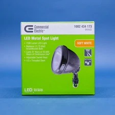 Commercial Electric LED 1100 Lumens Bronze Metal Spot Light 1002434173
