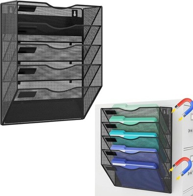 Magnetic Wall File Holder, Magnetic File Folder Holder, Paper & Document